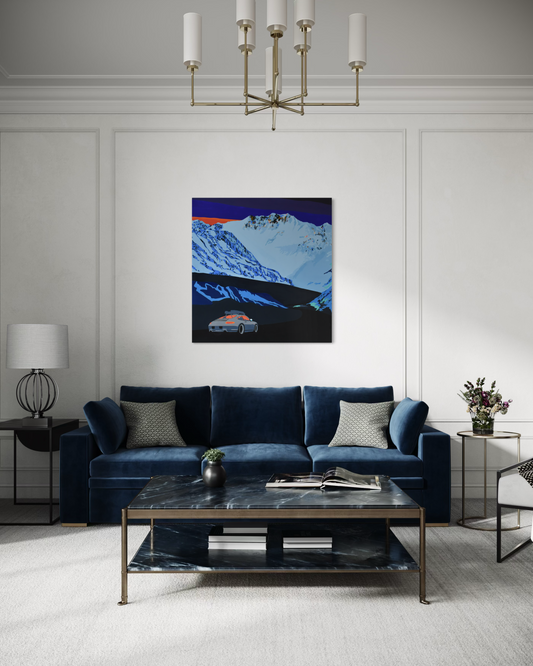 'Off the clock 2' 2025 mixed media, spray, Posca and acrylic on canvas