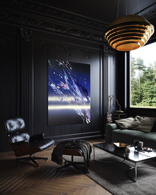 'Parallax' 2025 acrylic on canvas 120 x 100 cm 47.24 x 39.37 inches