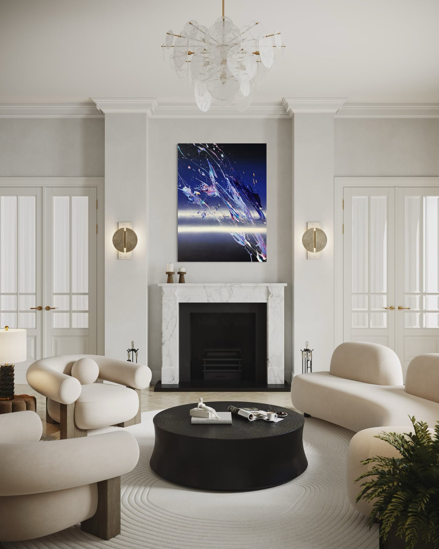 'Parallax' 2025 acrylic on canvas 120 x 100 cm 47.24 x 39.37 inches