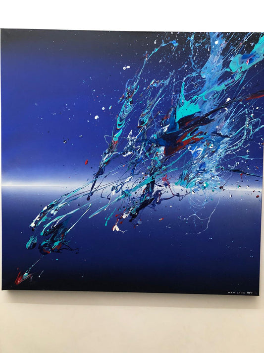 'Amplitude' 2024 Acrylic on canvas 39 x 39 inches (100cms x 100cms)