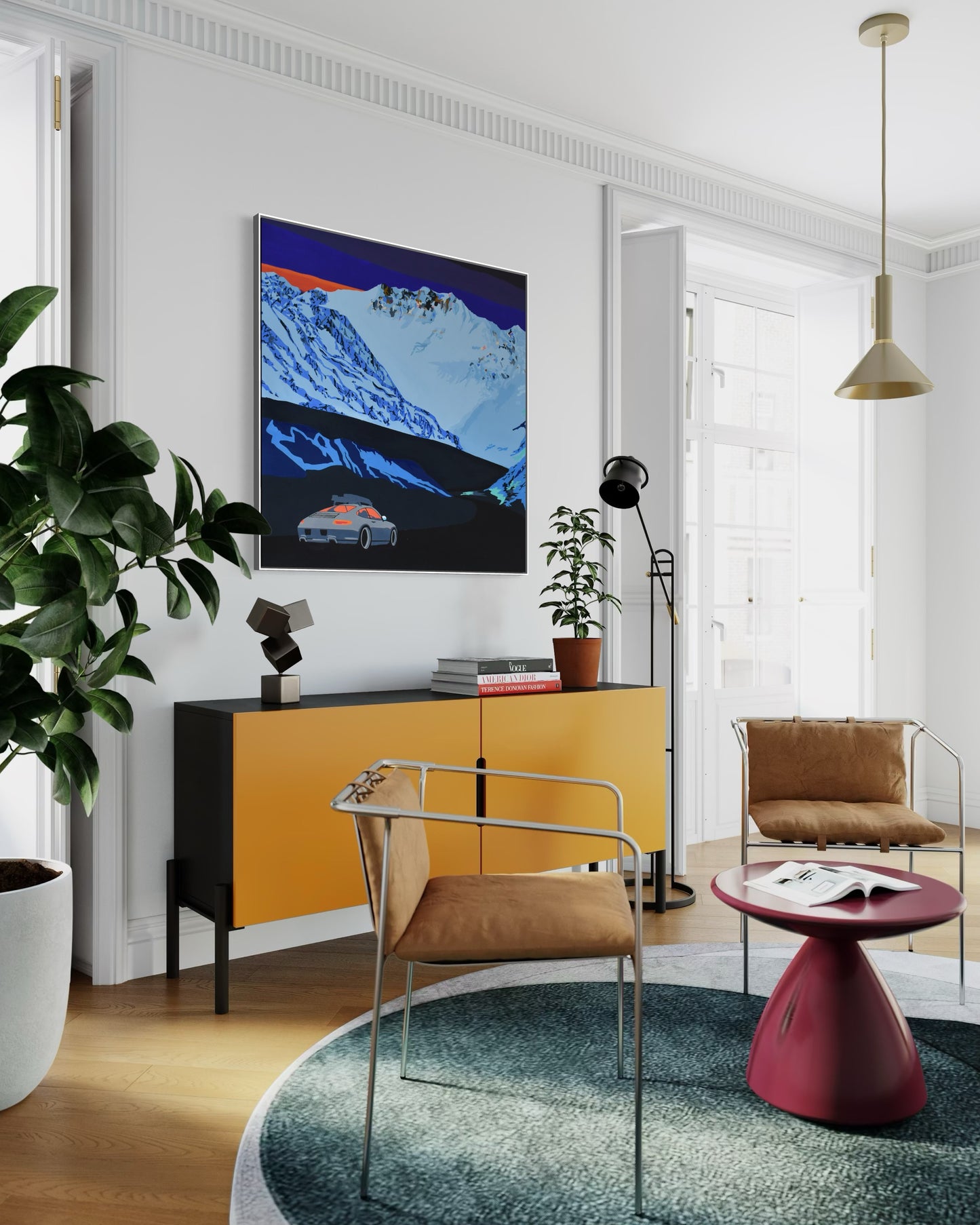 'Off the clock 2' 2025 mixed media, spray, Posca and acrylic on canvas