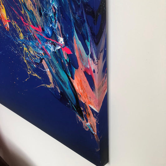 'Amplitude .2' 2024 acrylic on canvas 120 x 100cms (39'' x 47'')