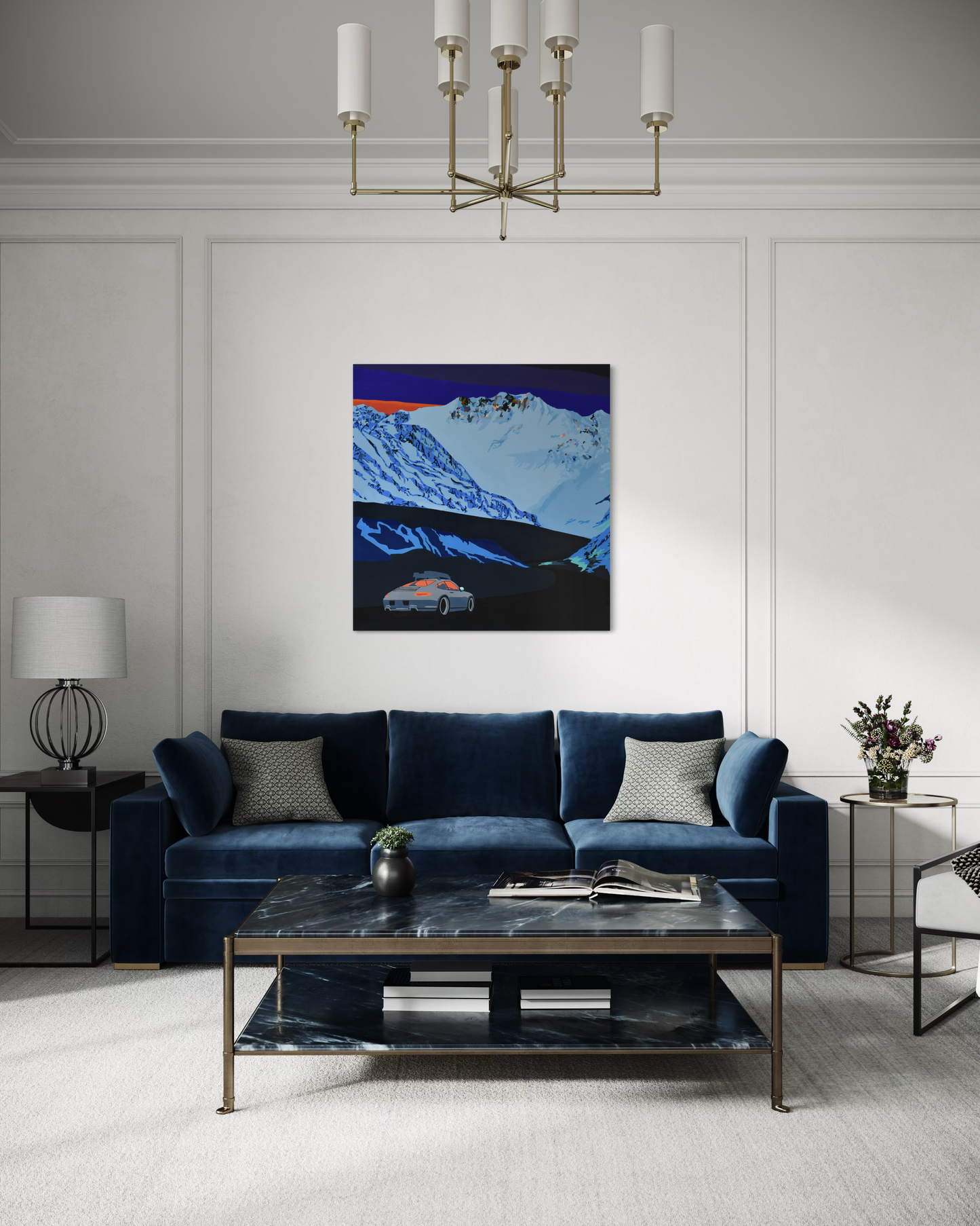 'Off the clock 2' 2025 mixed media, spray, Posca and acrylic on canvas