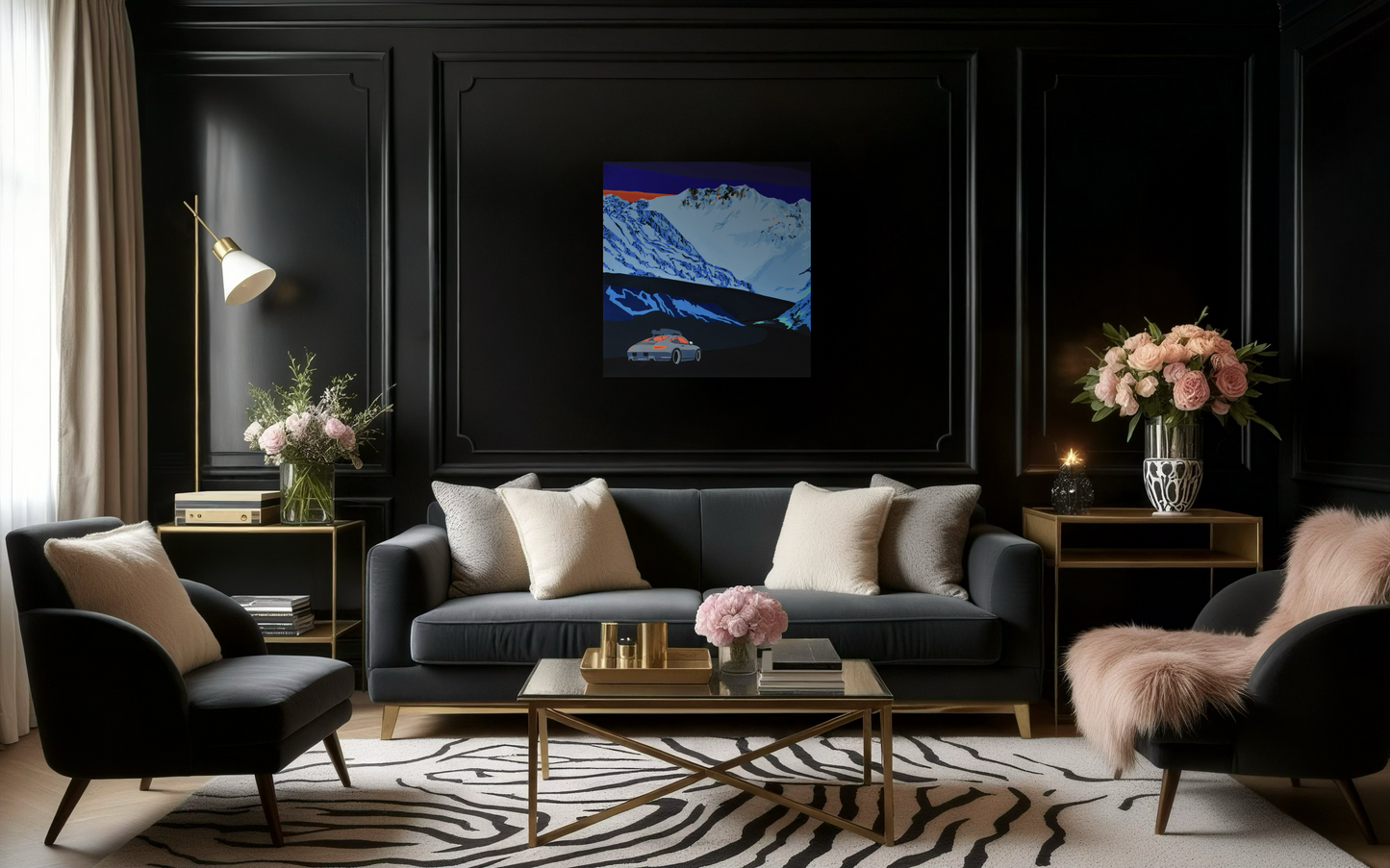 'Off the clock 2' 2025 mixed media, spray, Posca and acrylic on canvas