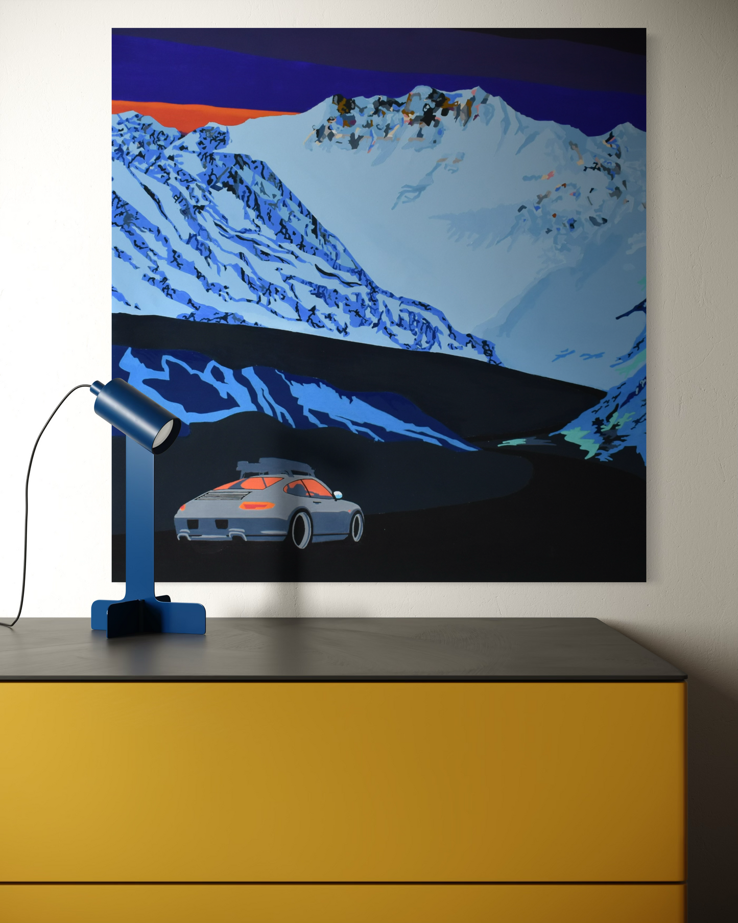 'Off the clock 2' 2025 mixed media, spray, Posca and acrylic on canvas