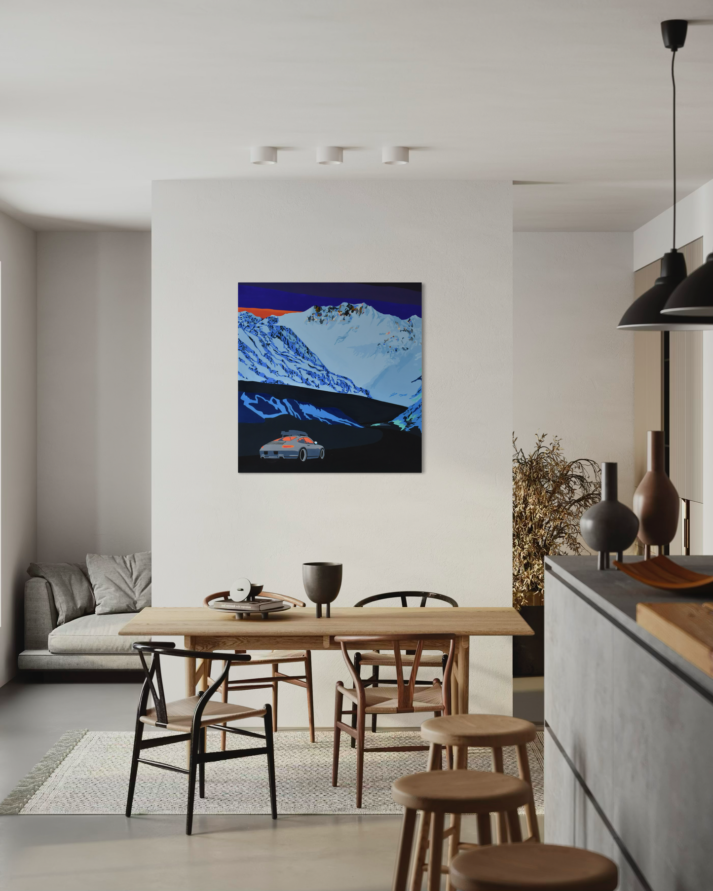 'Off the clock 2' 2025 mixed media, spray, Posca and acrylic on canvas