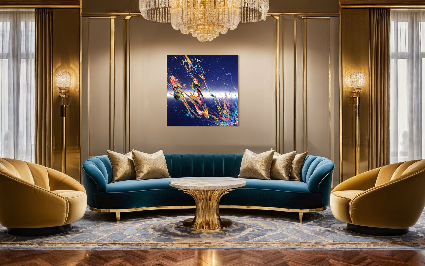 'Amplitude .2'  2024 acrylic on canvas 120 x 100cms (39'' x 47'')