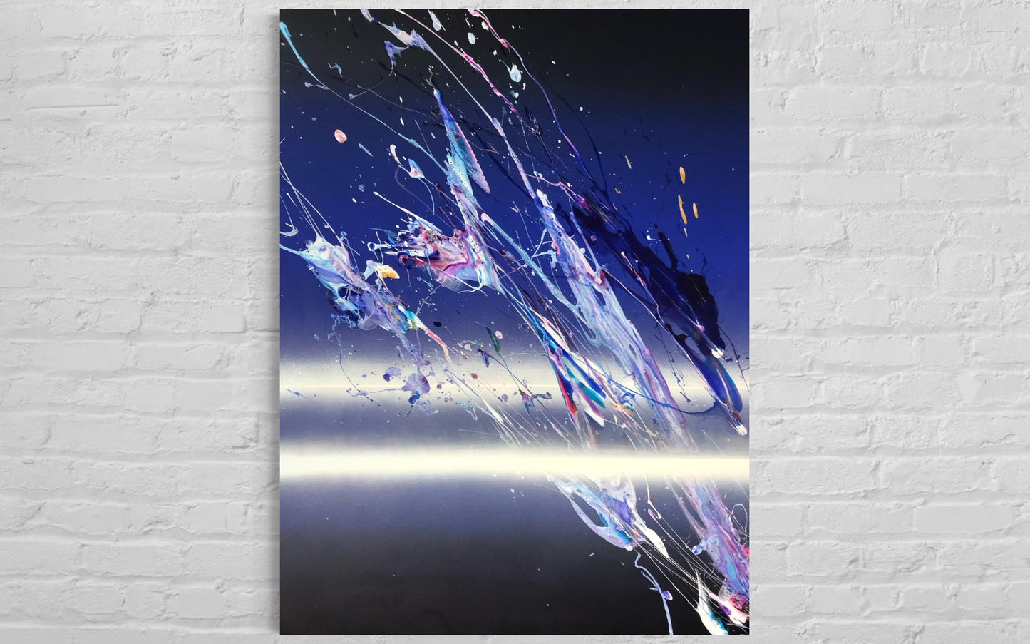 'Parallax' 2025 acrylic on canvas 120 x 100 cm 47.24 x 39.37 inches