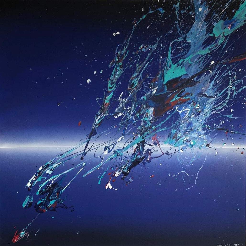 'Amplitude' 2024 Acrylic on canvas 39 x 39 inches (100cms x 100cms)