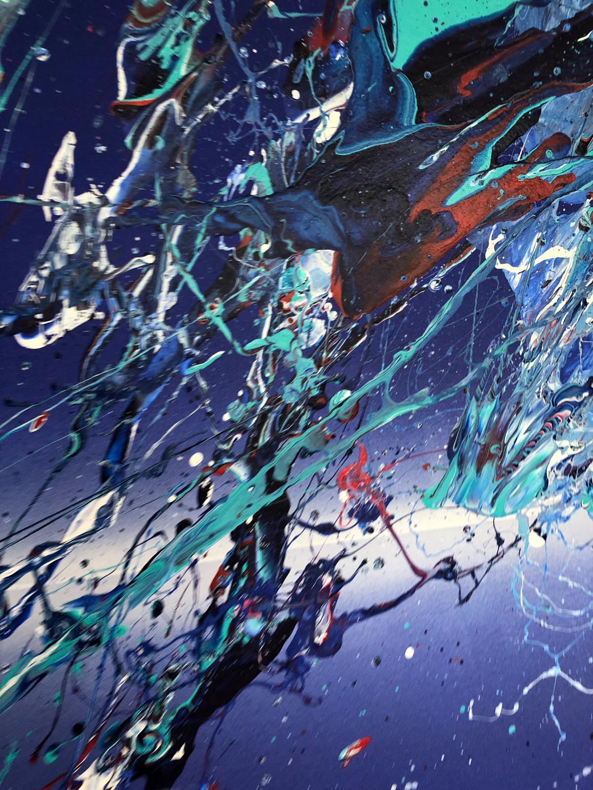 'Amplitude' 2024 Acrylic on canvas 39 x 39 inches (100cms x 100cms)