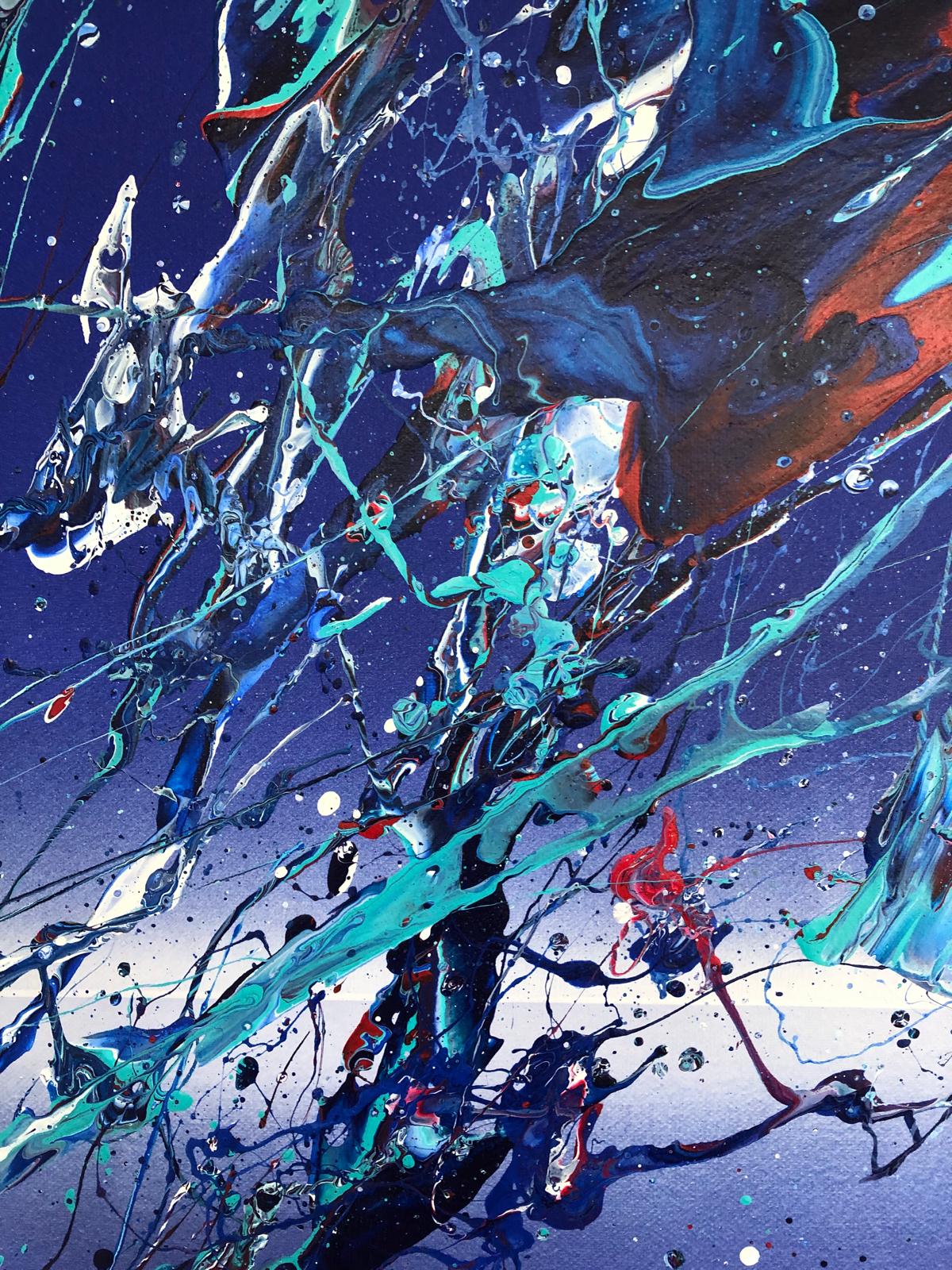 'Amplitude' 2024 Acrylic on canvas 39 x 39 inches (100cms x 100cms)