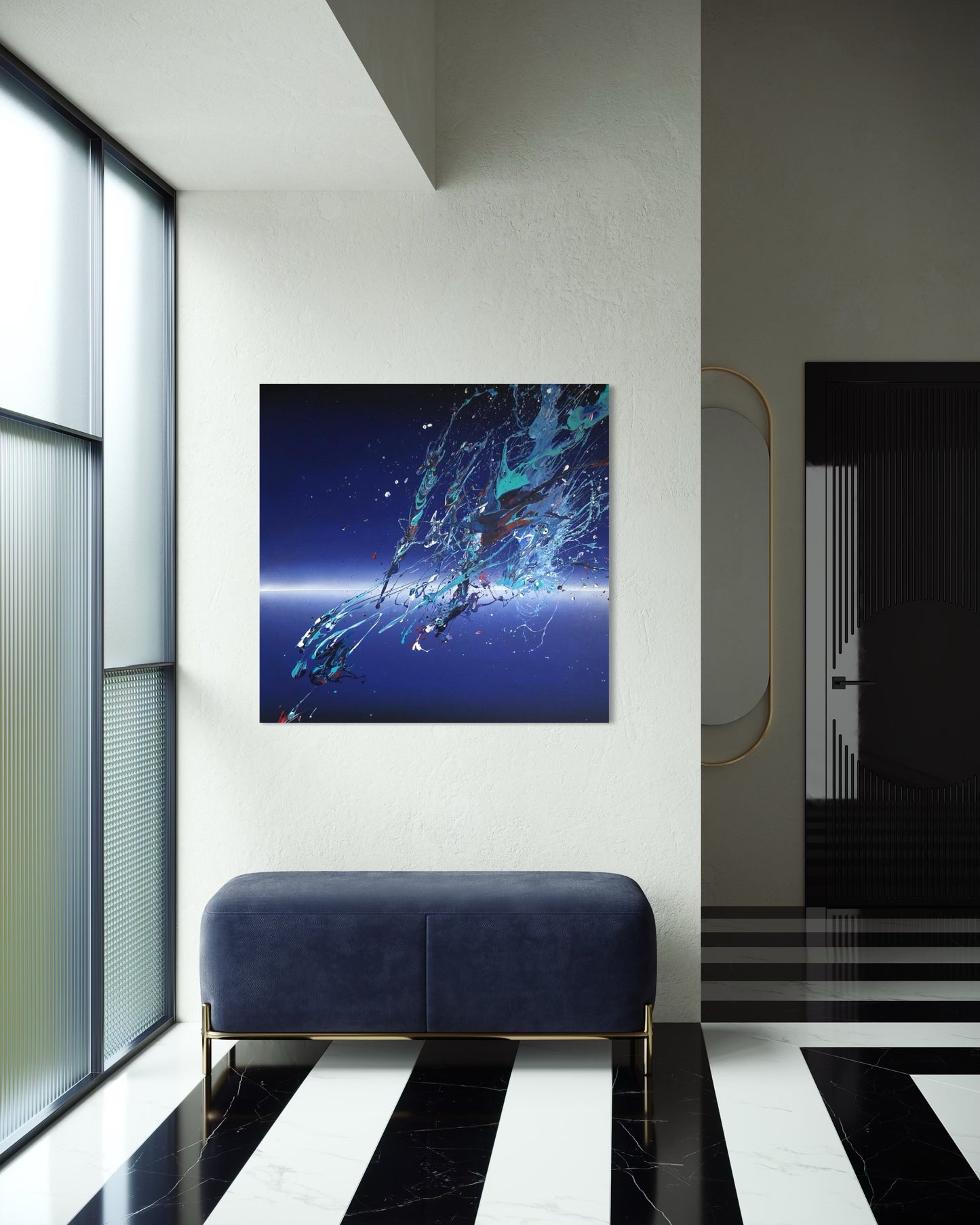 'Amplitude' 2024 Acrylic on canvas 39 x 39 inches (100cms x 100cms)