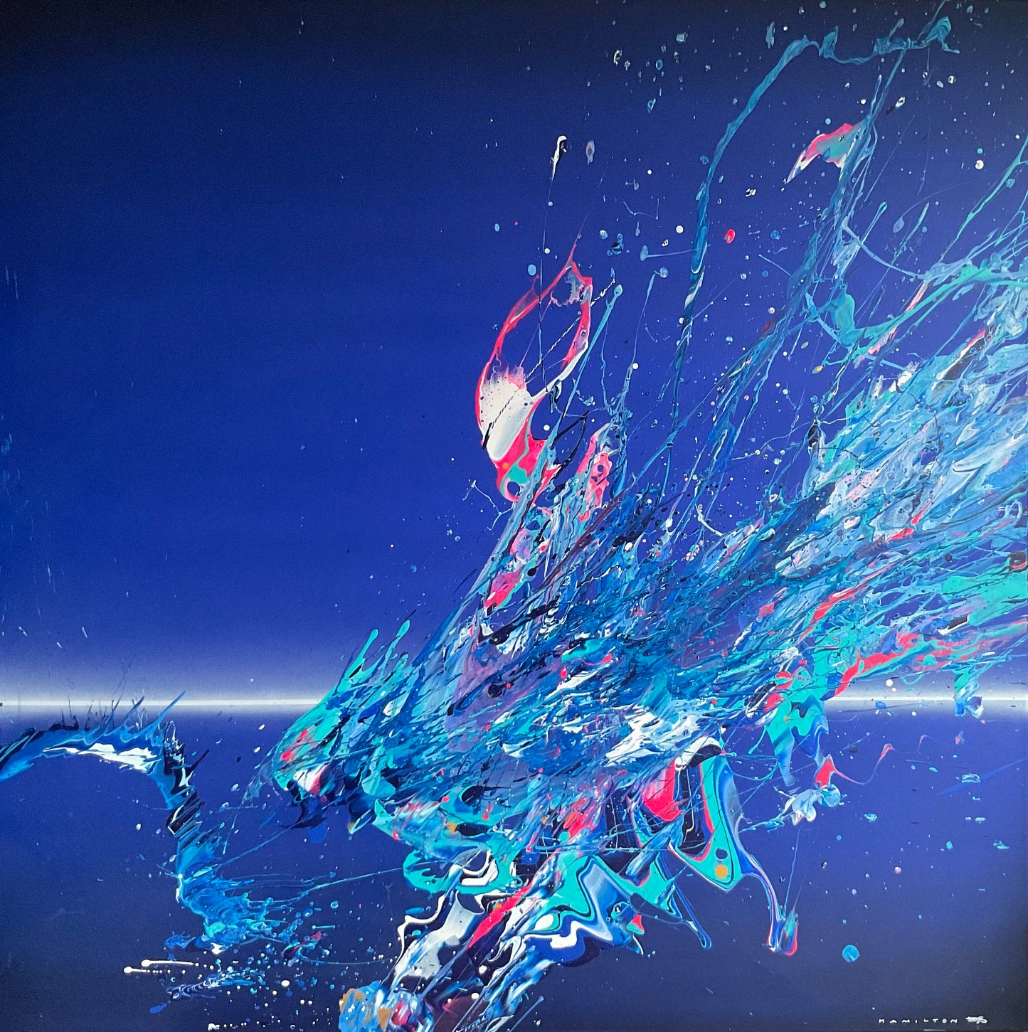 'Amplitude .3' 2024  100 x 100cms (39 x 39 inches)