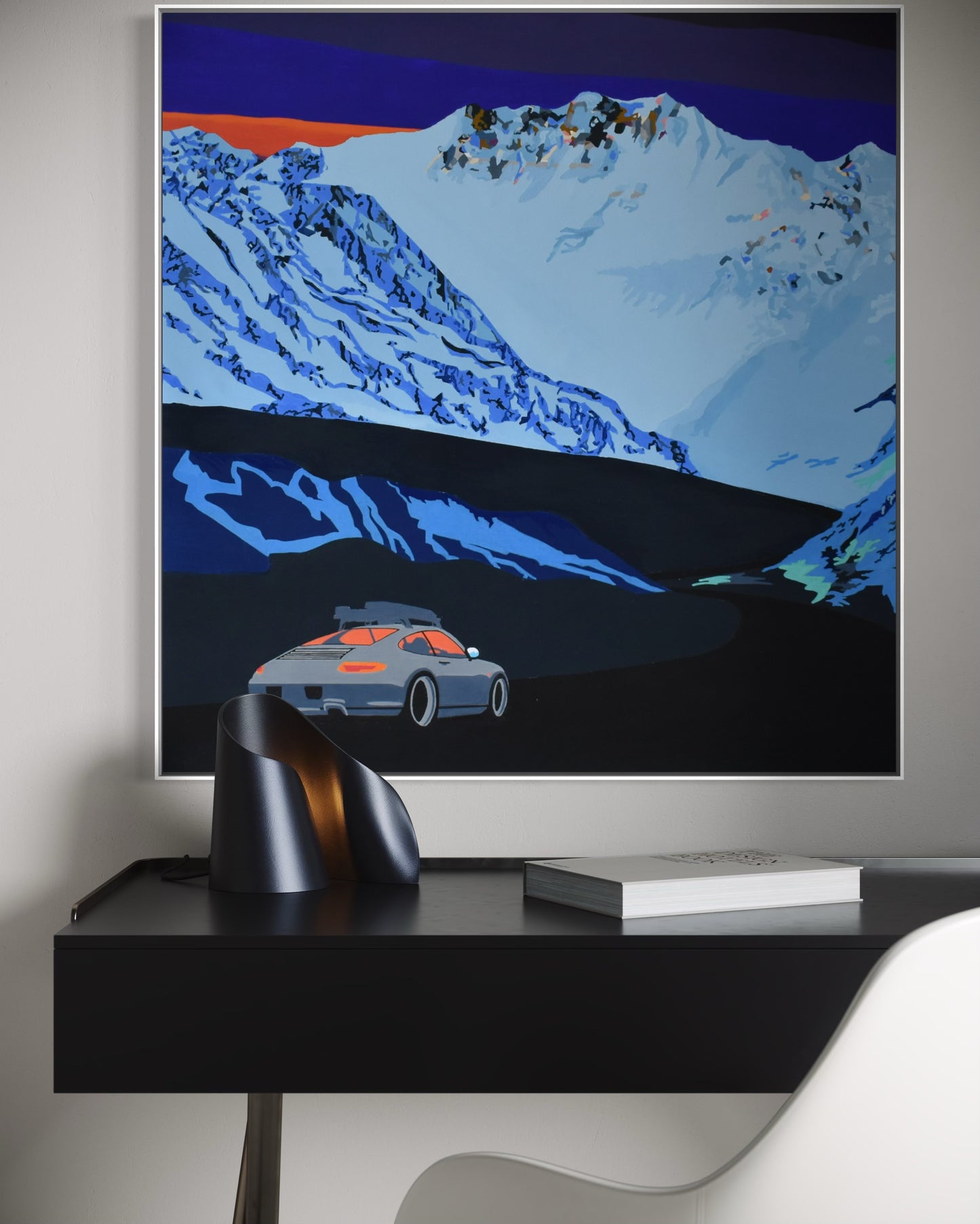 'Off the clock 2' 2025 mixed media, spray, Posca and acrylic on canvas