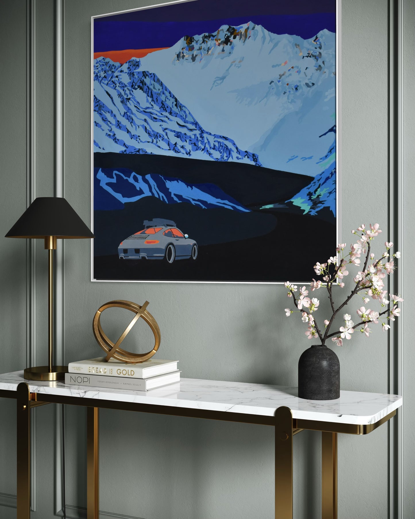 'Off the clock 2' 2025 mixed media, spray, Posca and acrylic on canvas