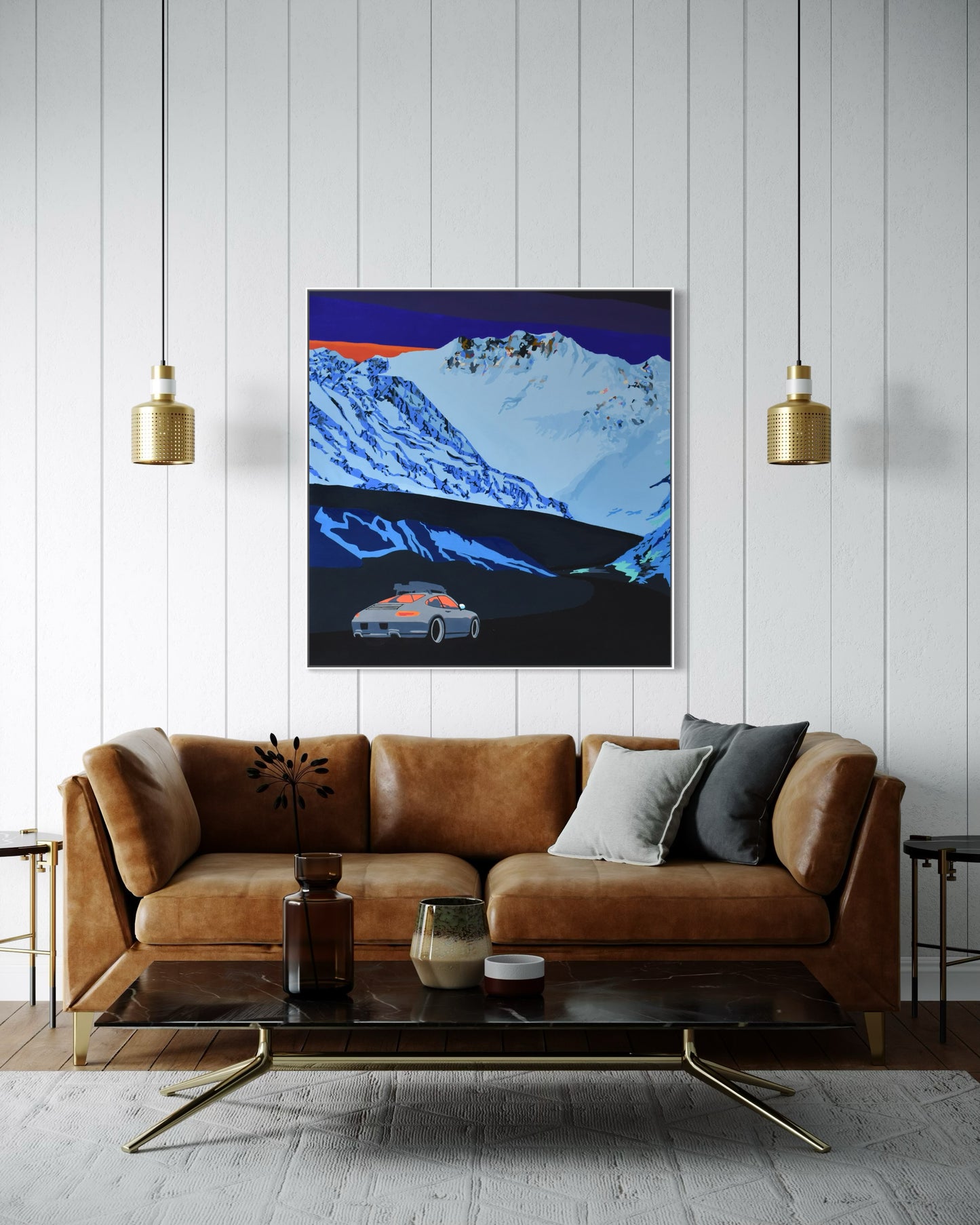 'Off the clock 2' 2025 mixed media, spray, Posca and acrylic on canvas