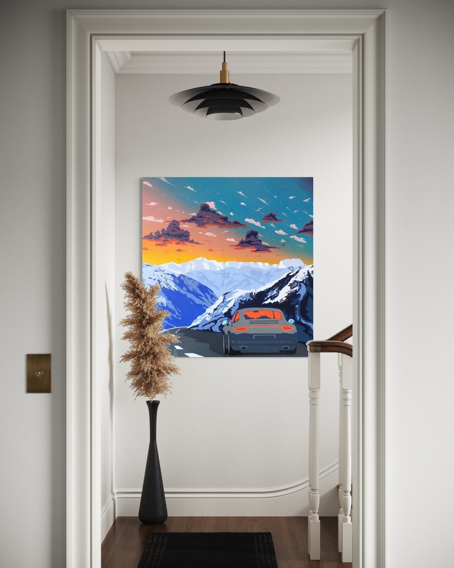 'Off the clock 3' 2025 mixed media, spray, Posca and acrylic on canvas