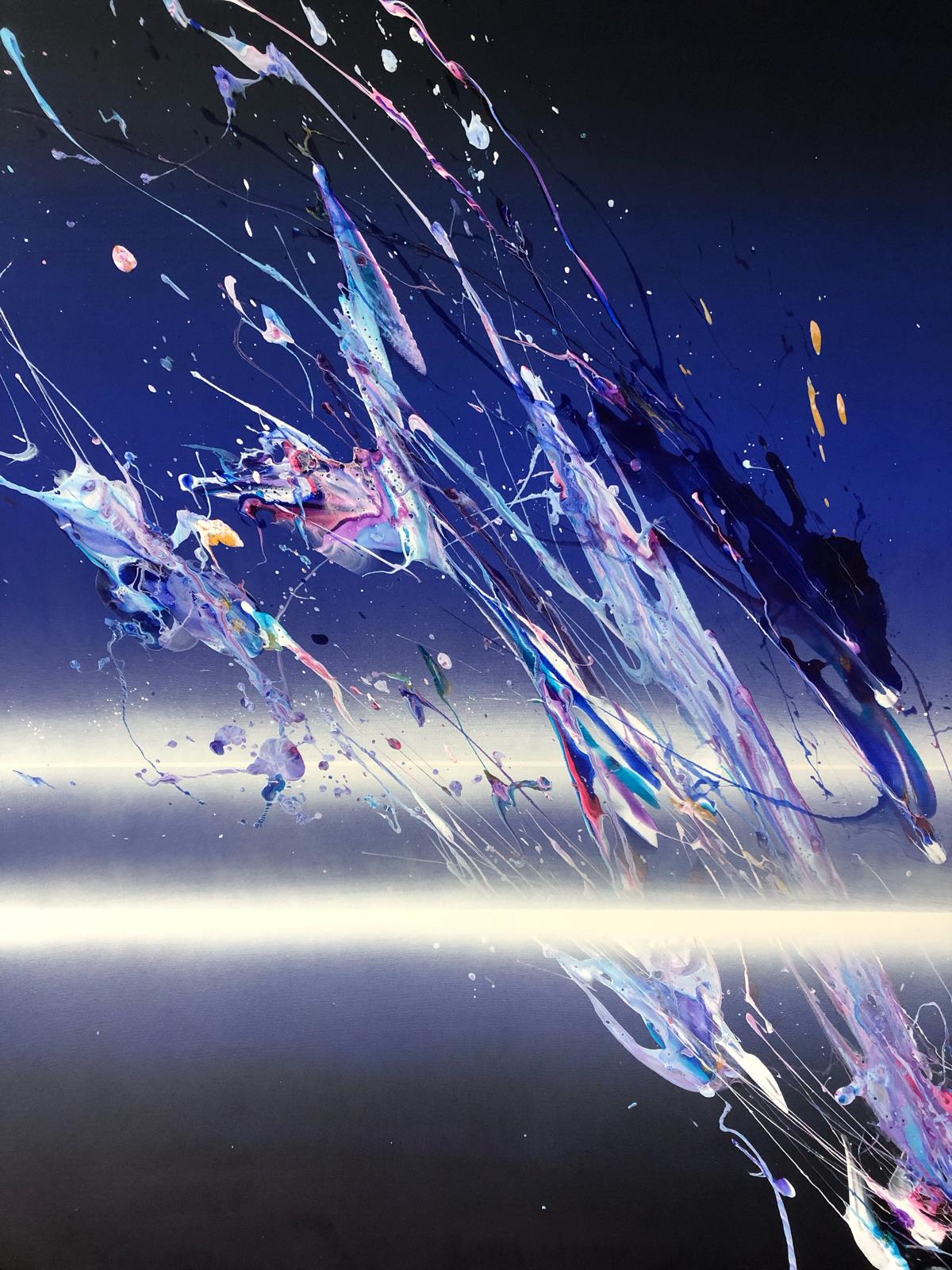 'Parallax' 2025 acrylic on canvas 120 x 100 cm 47.24 x 39.37 inches