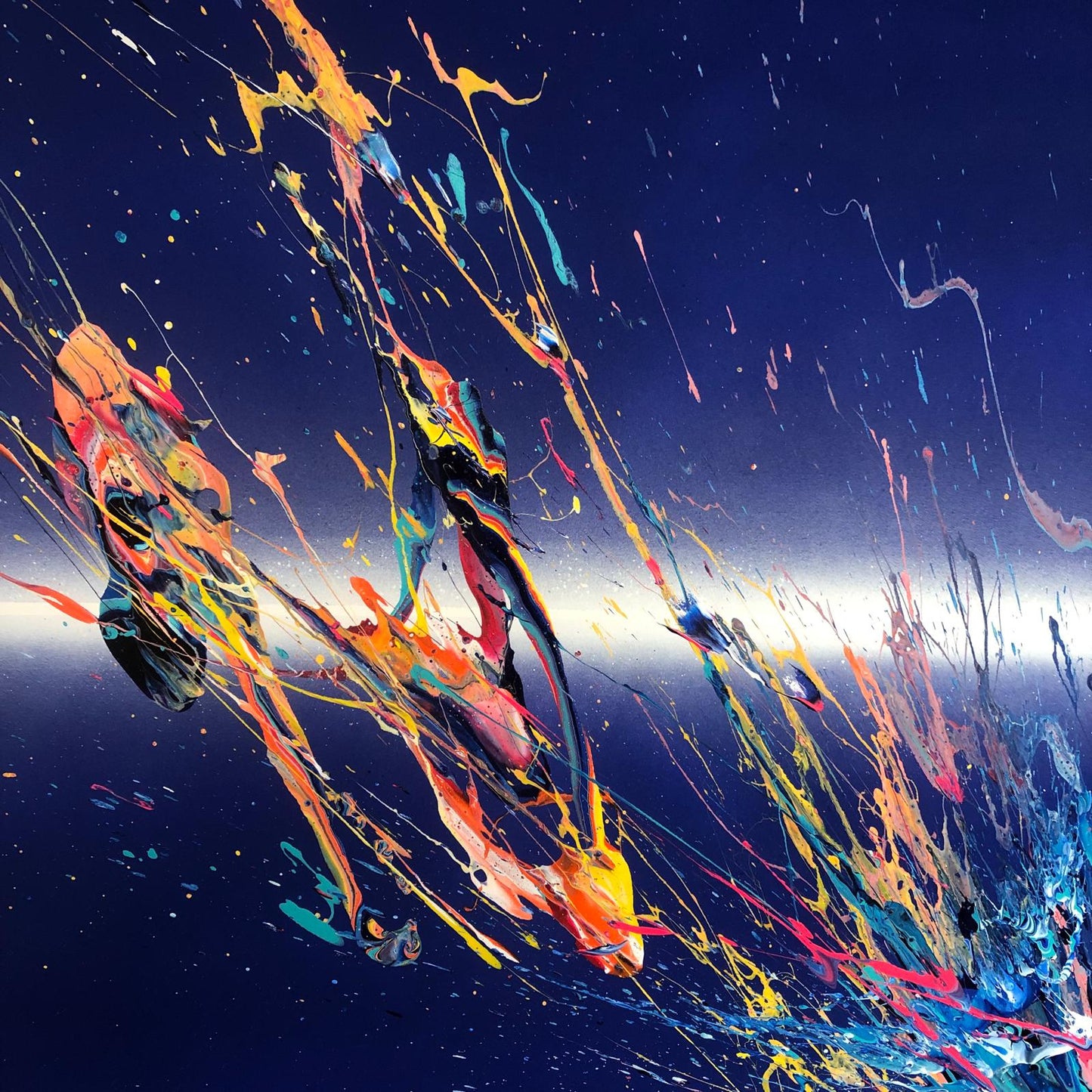 'Amplitude .2'  2024 acrylic on canvas 120 x 100cms (39'' x 47'')