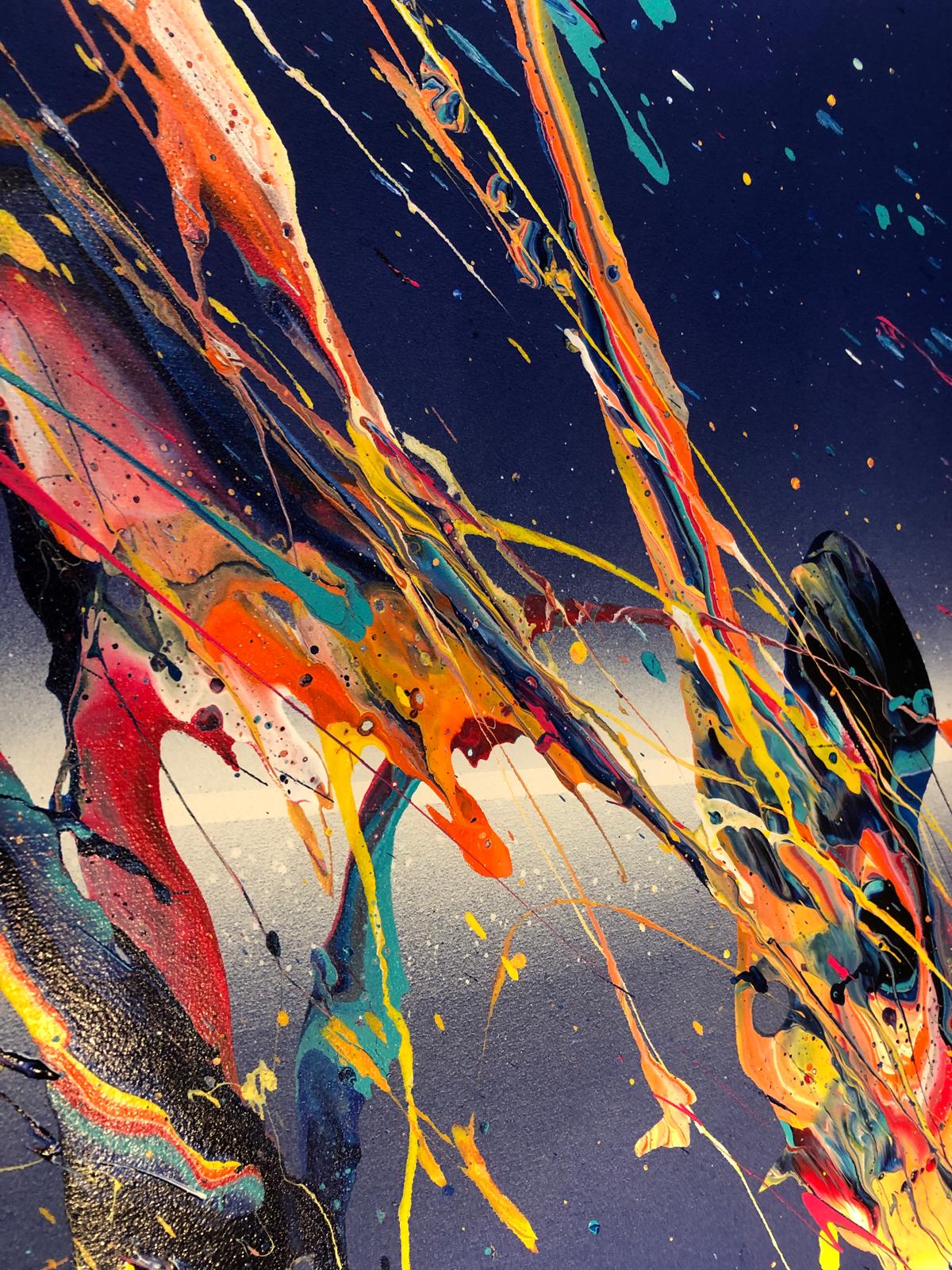 'Amplitude .2'  2024 acrylic on canvas 120 x 100cms (39'' x 47'')