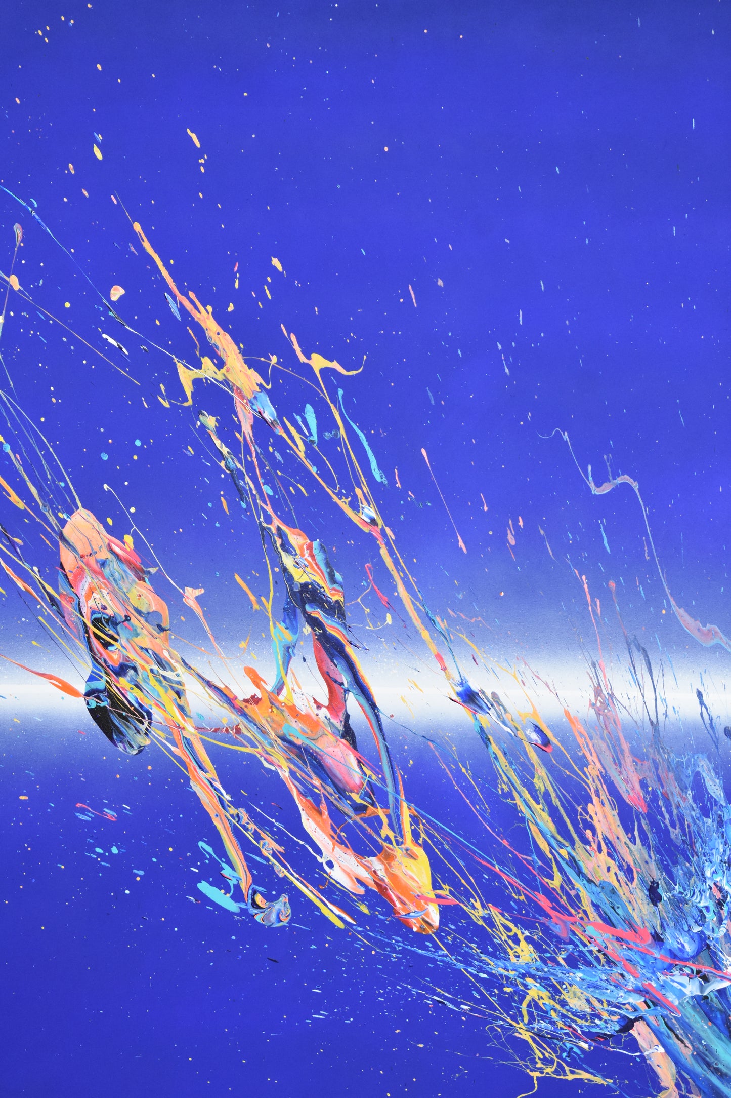 'Amplitude .2'  2024 acrylic on canvas 120 x 100cms (39'' x 47'')